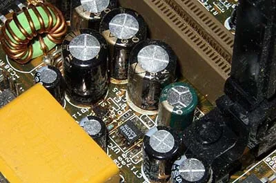 The capacitor is faulty