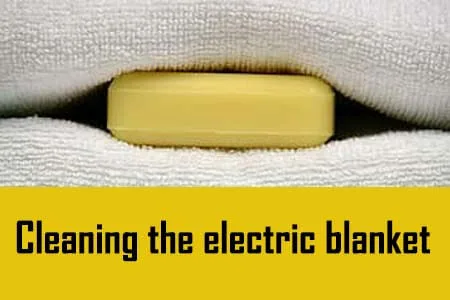 cleaning the electric blanket
