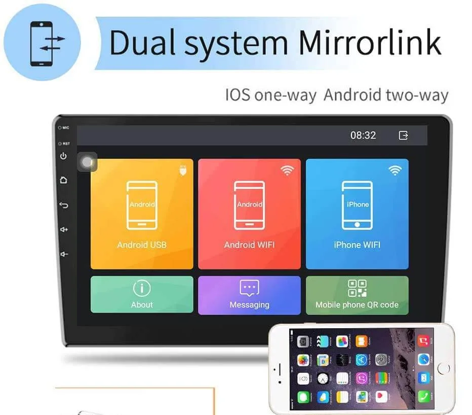 Binize 10 Inch Double Din Android Car Stereo review
