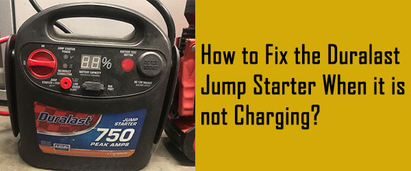 charging duralast jump starter