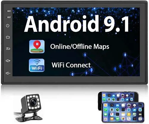 Podofo Android 9.1 Double Din Car Stereo Review
