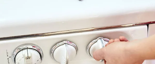 How do you fix a stove burner light that won't turn off