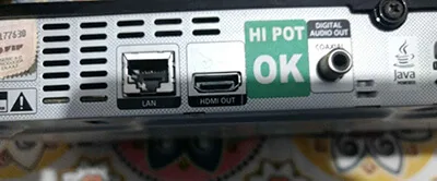 connect coaxial cable to projector