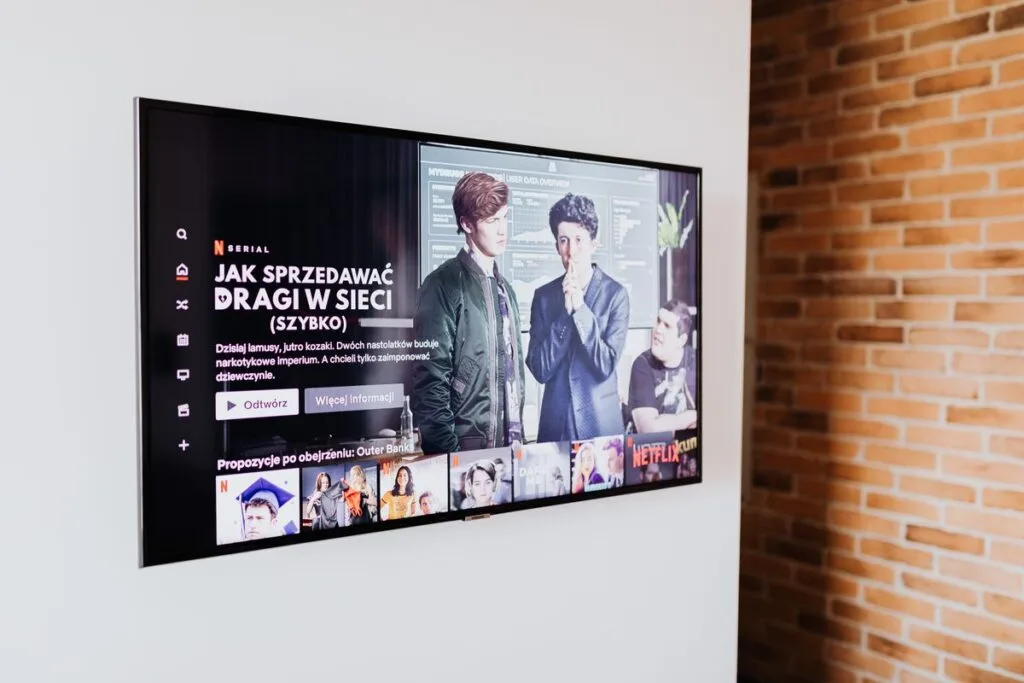 A television and home theater setup in a living room